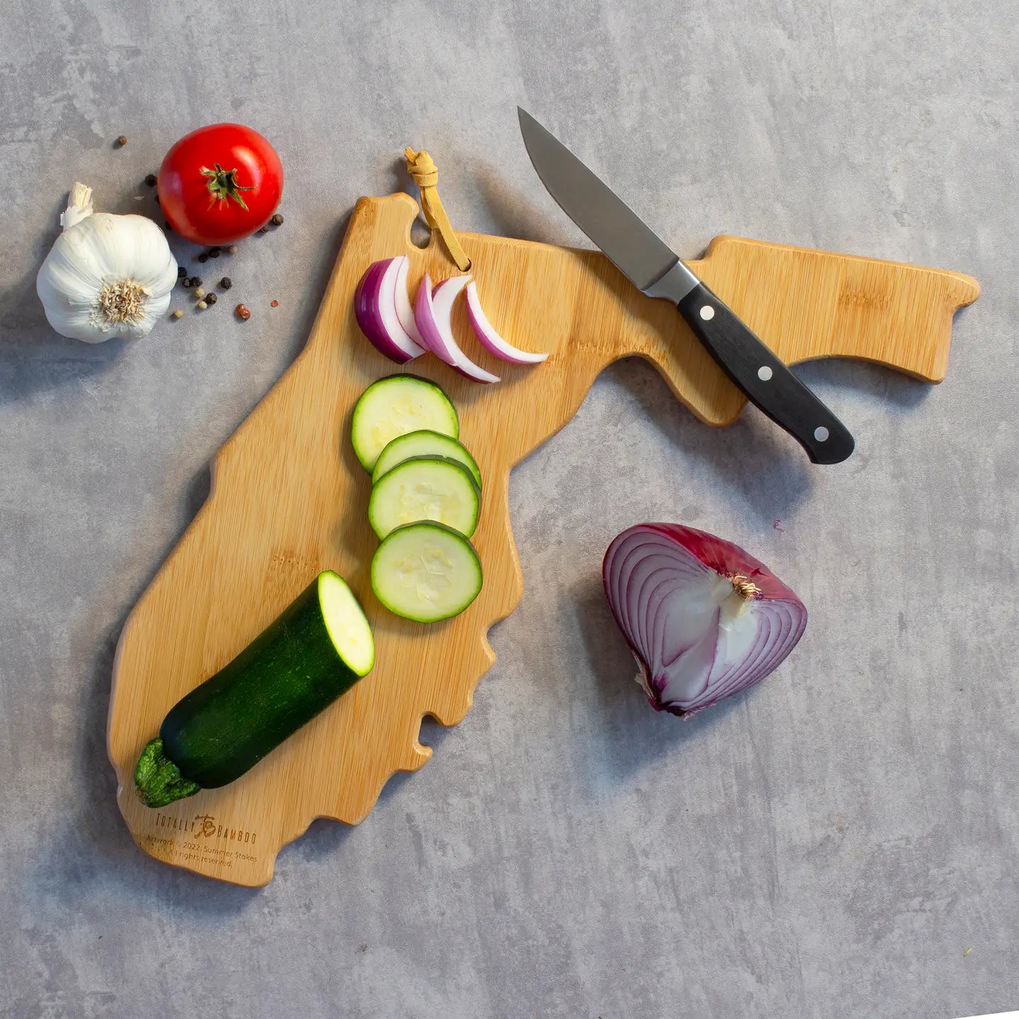 Florida Cutting Board with Artwork by Summer Stokes