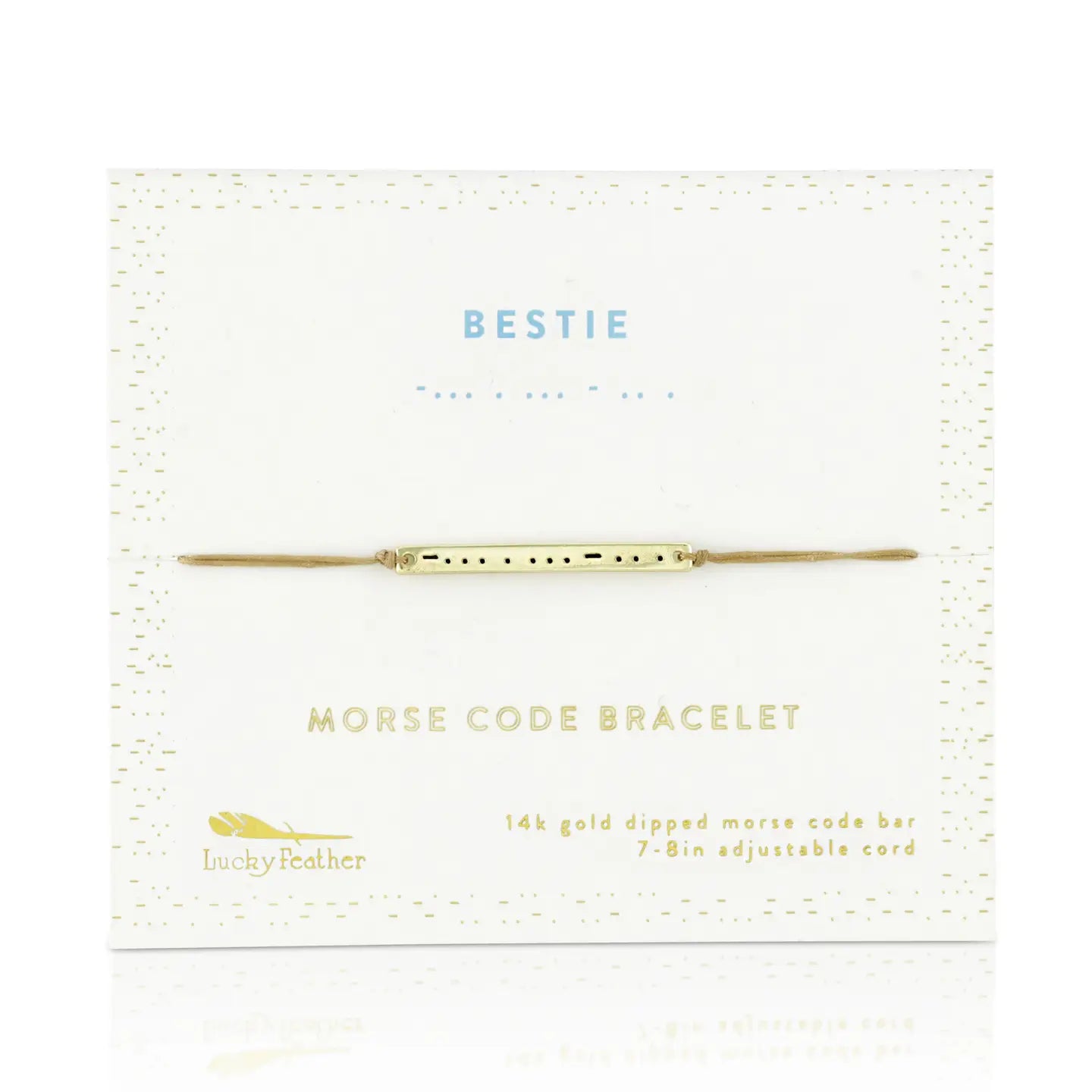 Morse Code Bar Bracelet - Bestie