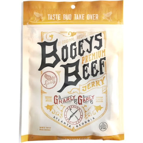 Bogeys Jerky Beef - Gnarly Garly Beef Jerky