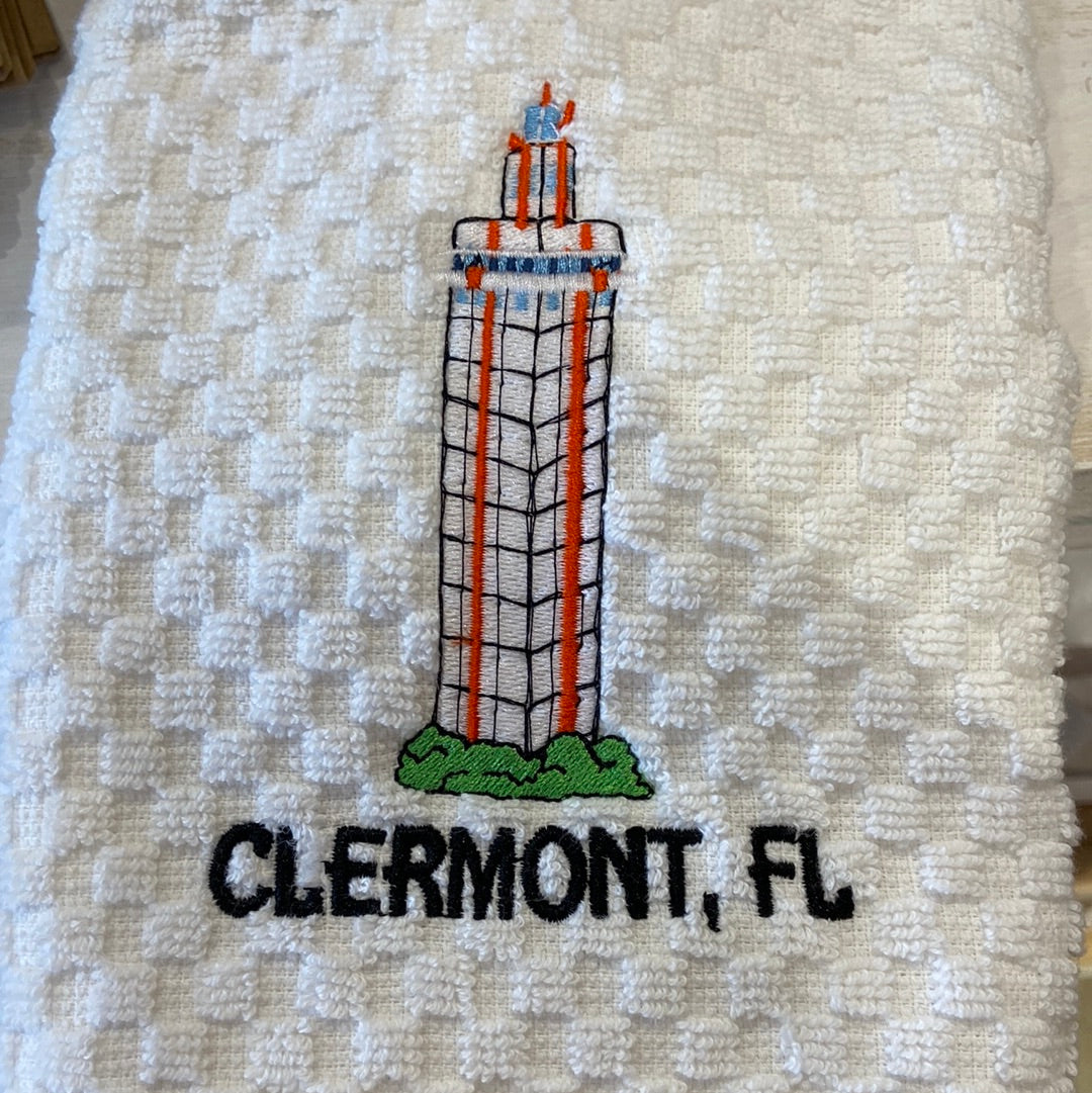 Clermont Tower Embroidered Fish Towel