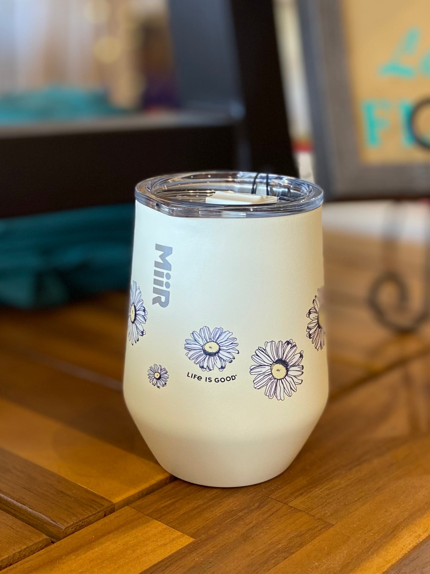 Falling Daisies 10 oz. Wine Tumbler