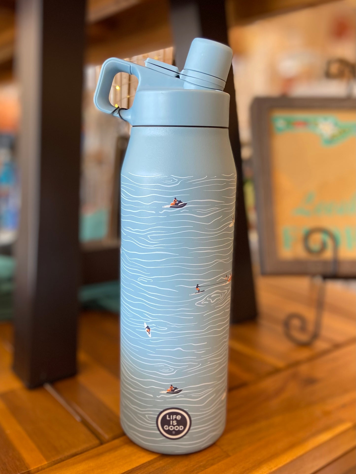 Water Sports Pattern 32 oz. Twist Top Bottle