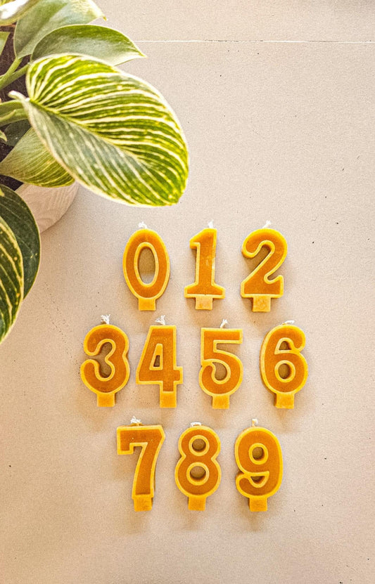 EVELYN & CO. - Beeswax Number Birthday Candles