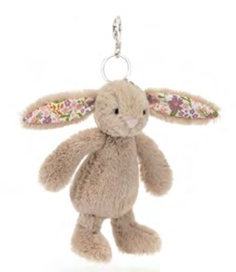 Blossom Beige Bunny 'Petal' Bag Charm