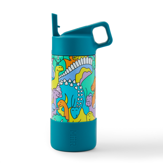 Kids Dinosaur Friends Pattern 12 oz. Kids Bottle