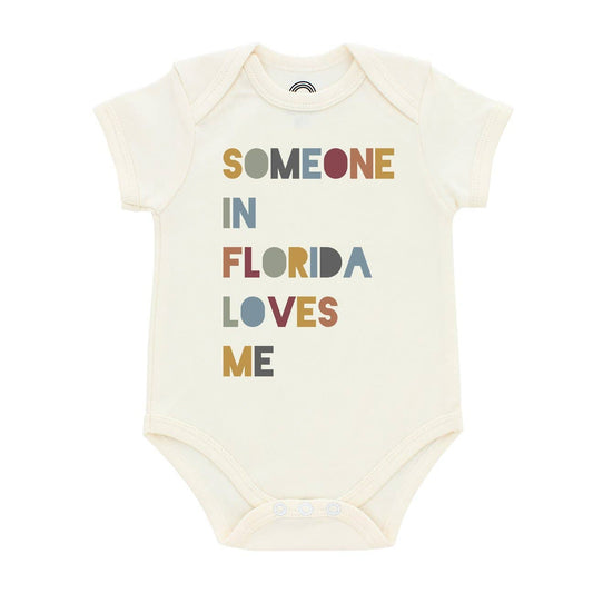 Someone in FL Loves Me Florida Baby Gift Cotton Onesie