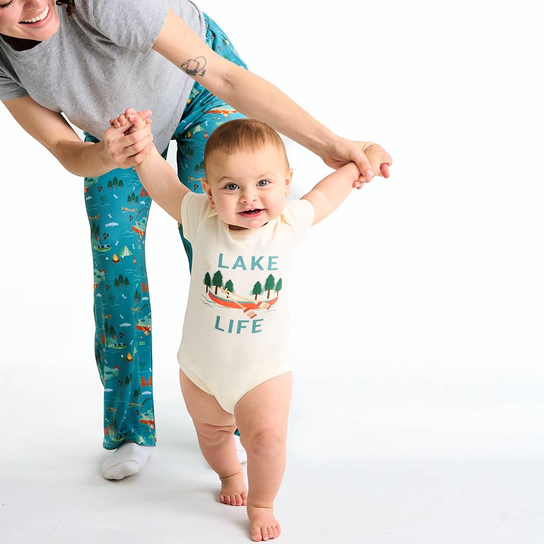 Lake Life Cotton Baby Onesie Bodysuit