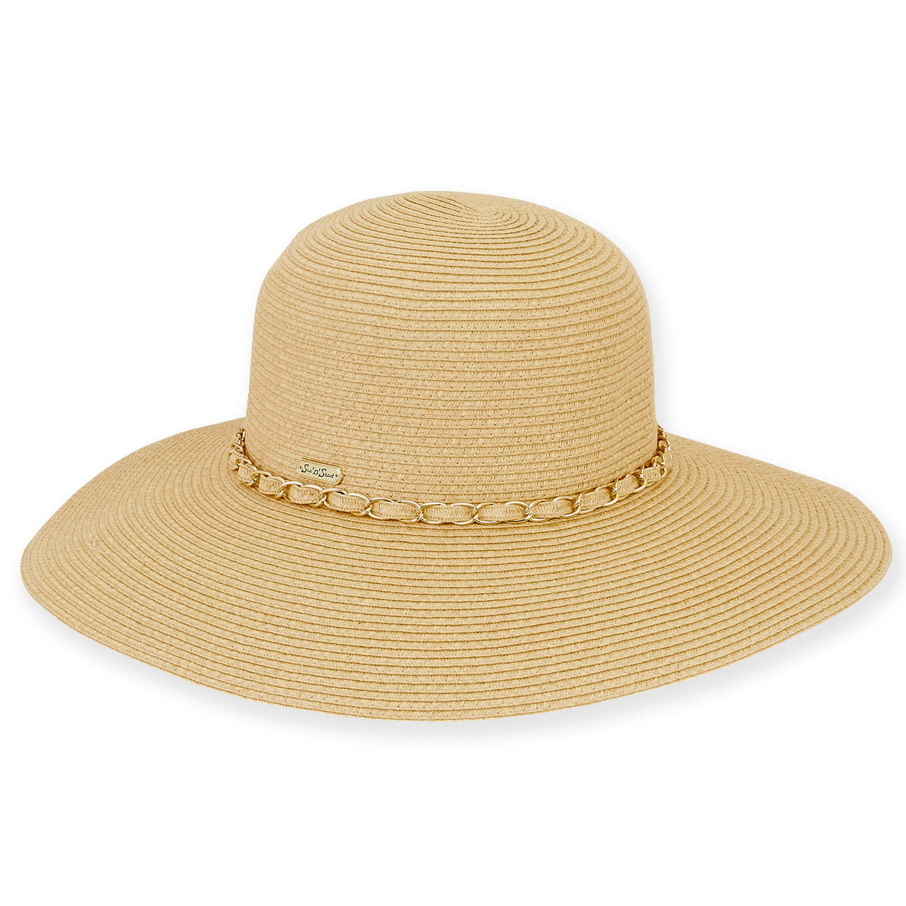 Sun 'N' Sand - Natural, Paperbraid Floppy, Brim 4"