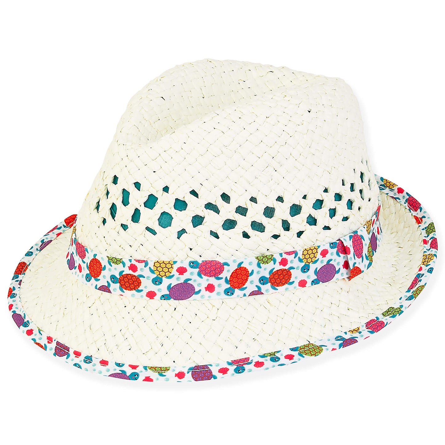 Sun 'N' Sand - Cora | Infant Girl Paper Straw Fedora Hat